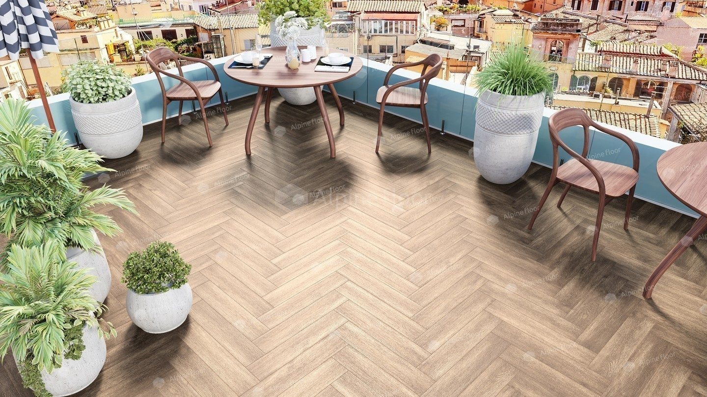 Кварцвинил Alpine Floor Parquet Lvt Eco 16-10 Макадамия