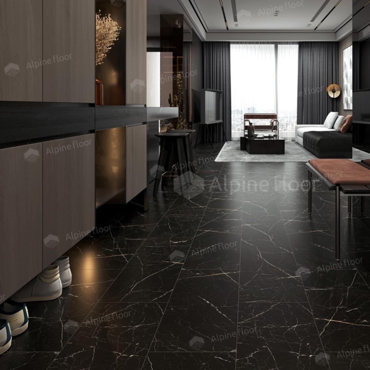 Кварцвинил Alpine Floor Stone Mineral Core Eco 4-27 Неро