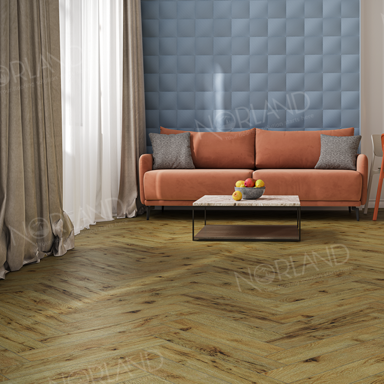 Ламинат Norland Herringbone Elegant Strong LF304-14 Дуб Скай