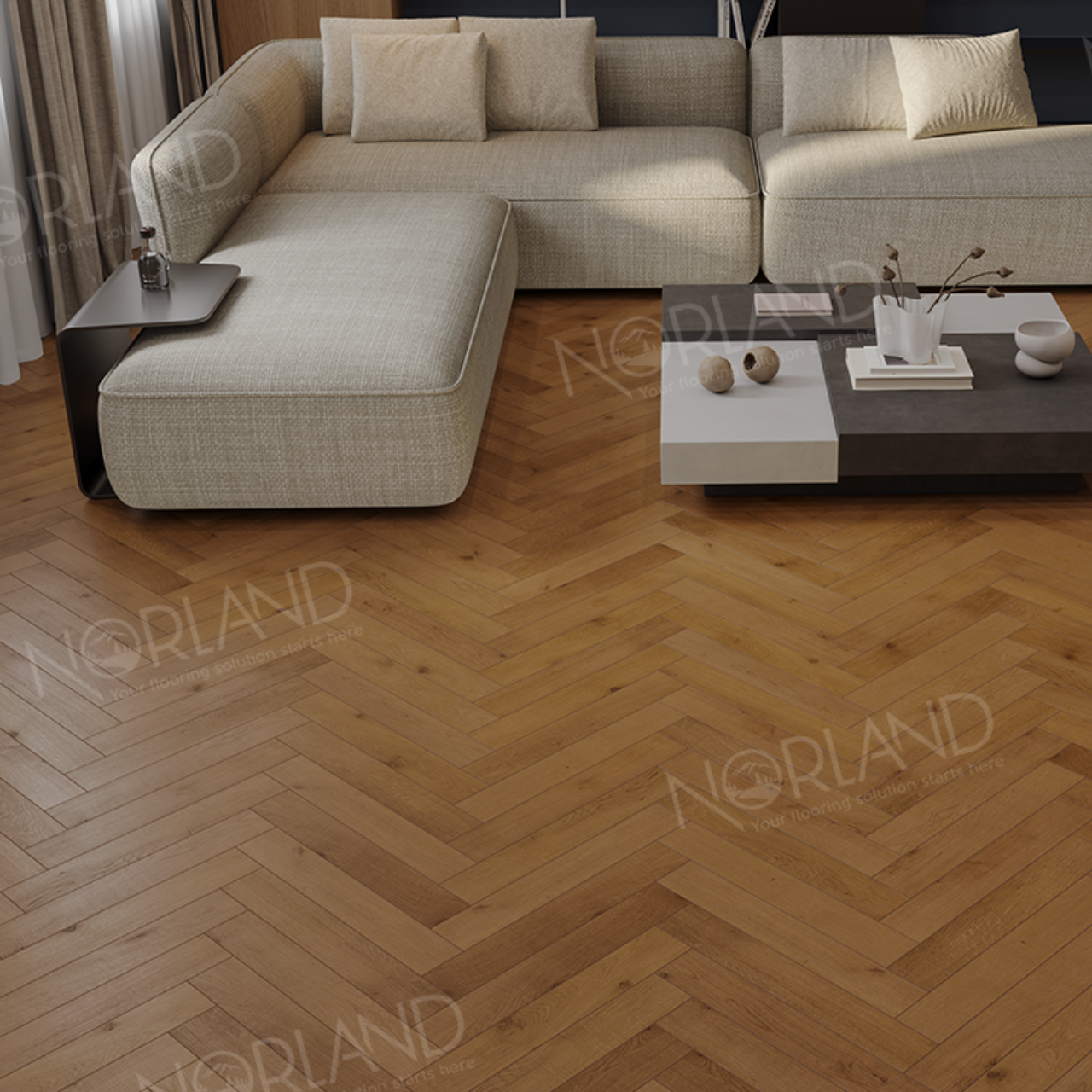 Ламинат Norland Herringbone Elegant Strong LF304-13 Дуб Помона