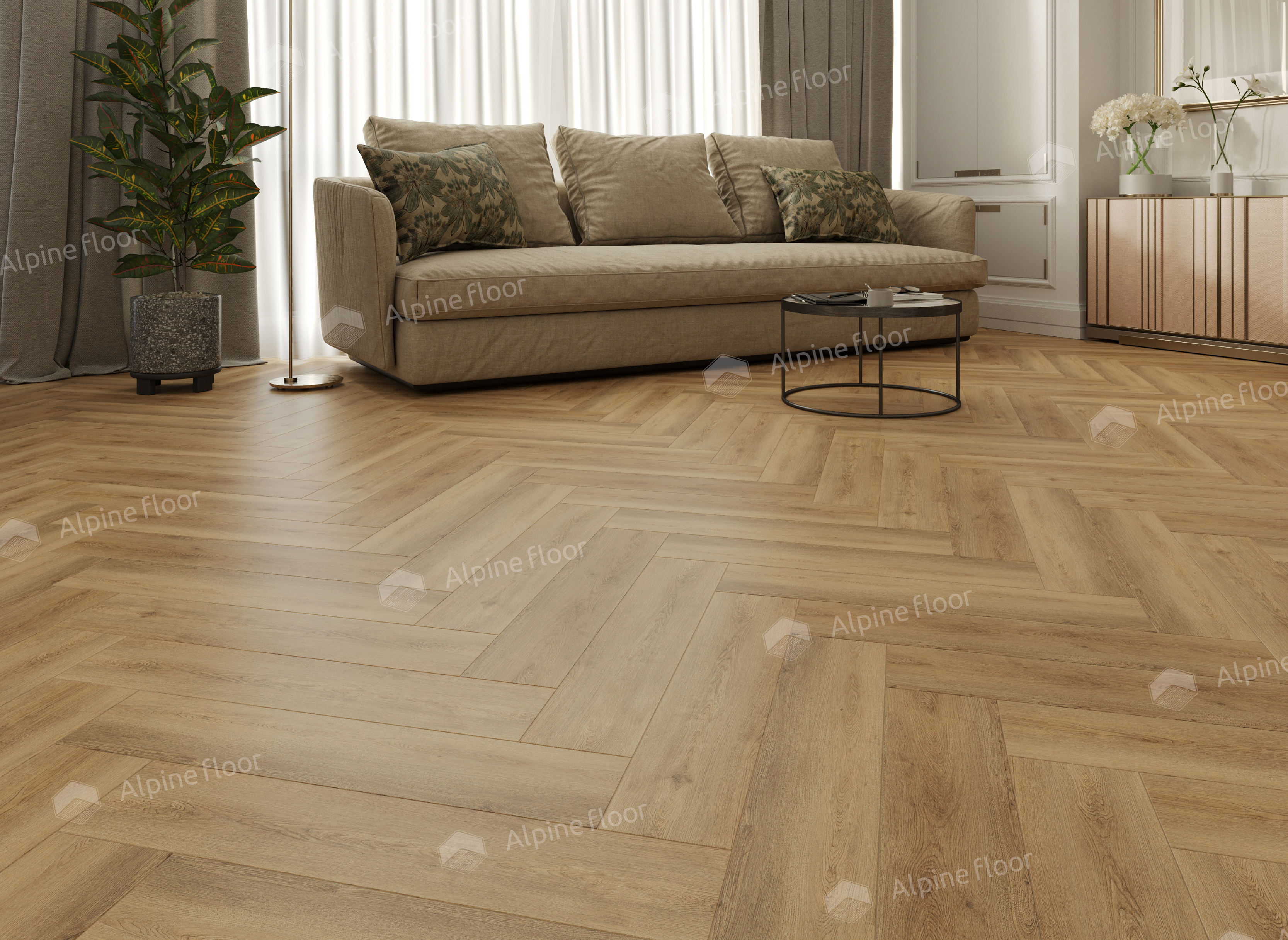Кварцвинил Alpine Floor Parquet Light Еco 13-30 Дуб Буна