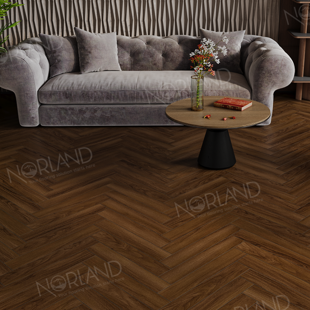 Ламинат Norland Herringbone Elegant Strong LF304-22 Дуб Треско