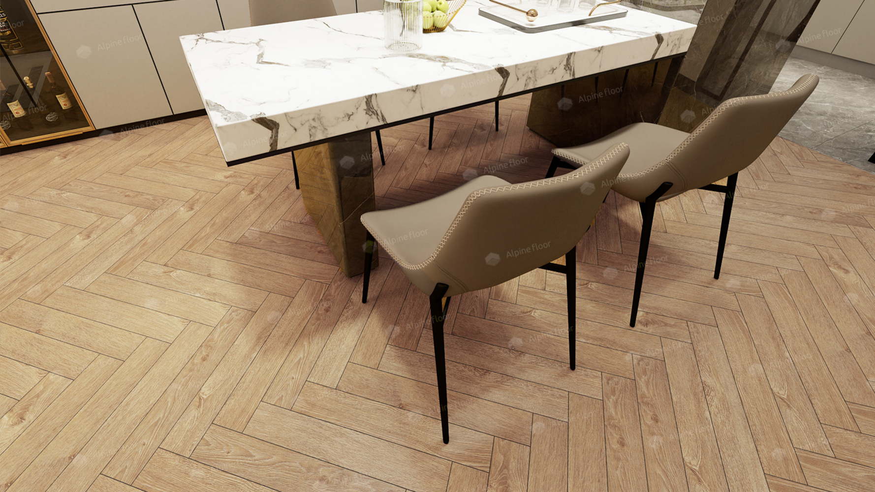 Ламинат AlpineFloor Herringbone 10 LF107-07 Дуб Тироль
