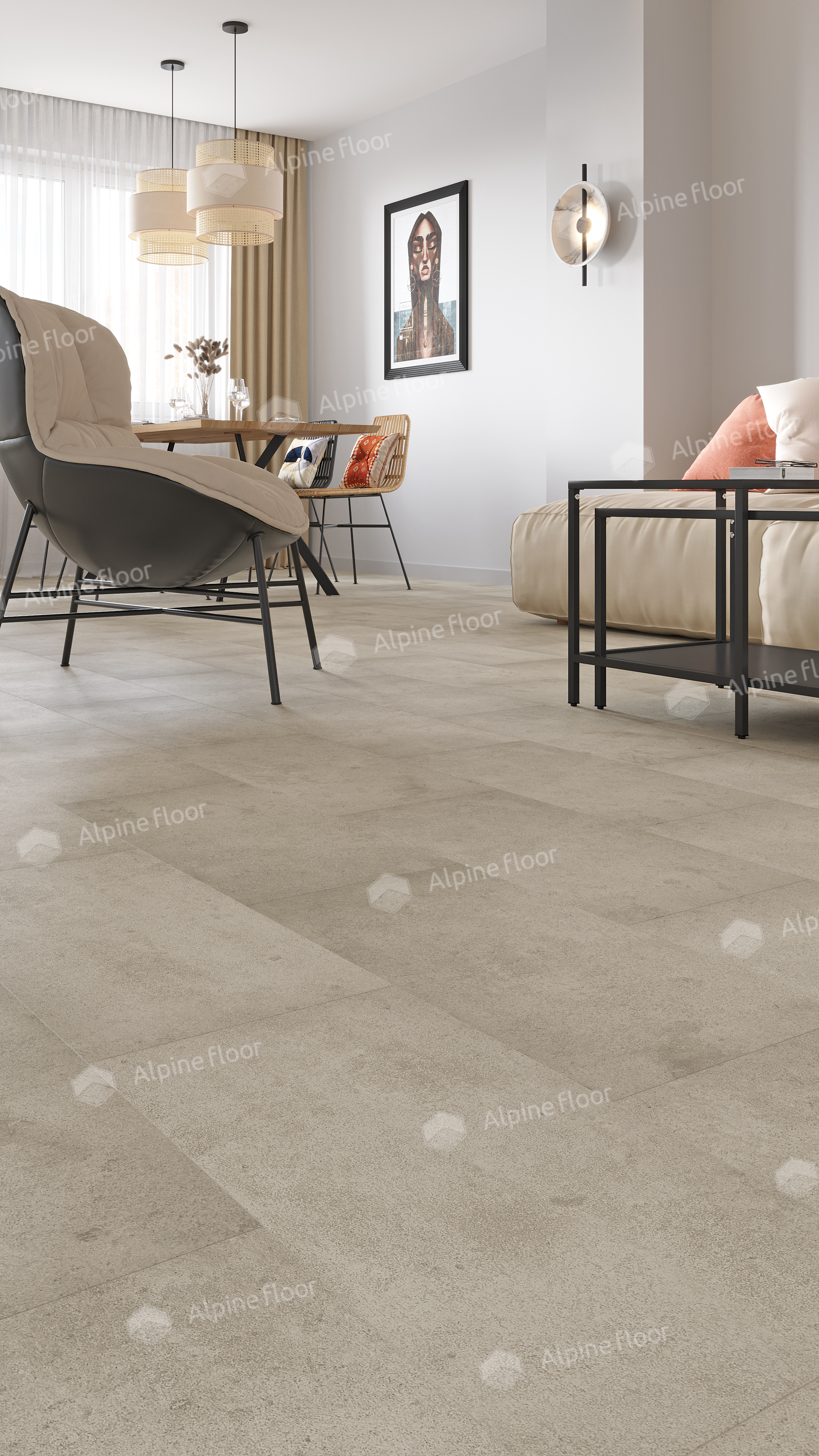 Кварцвинил Alpine Floor Stone Mineral Core Еco 4-24 Зион