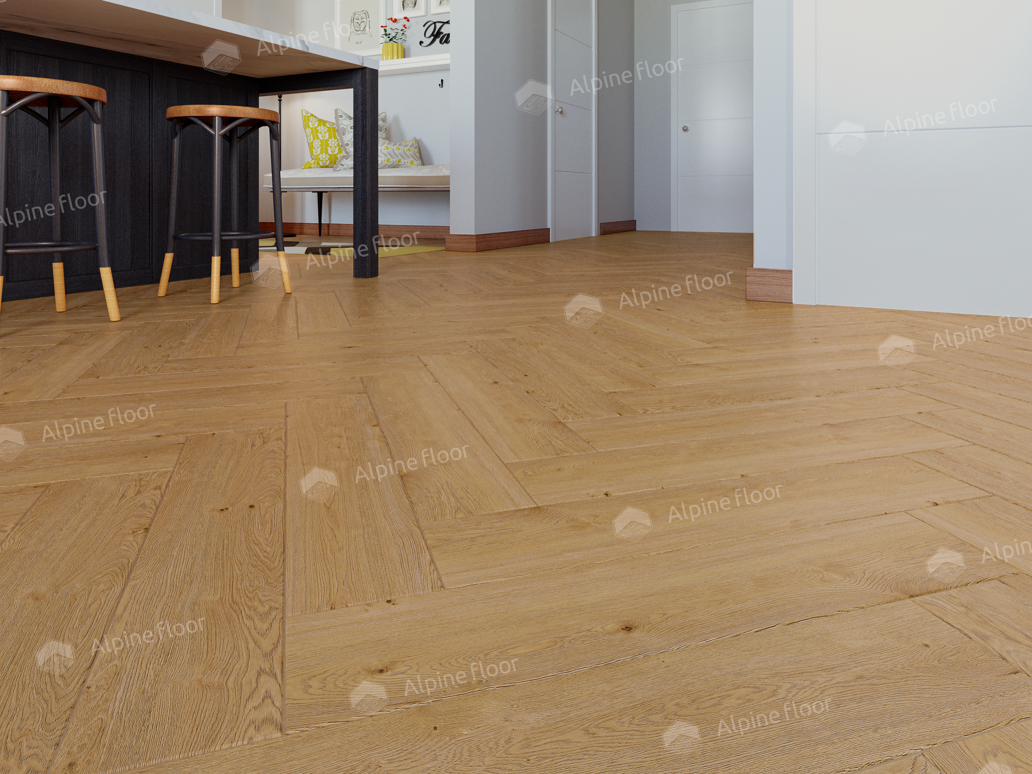 Кварцвинил Alpine Floor Parquet Light Eco 13-27 Дуб Хатиса