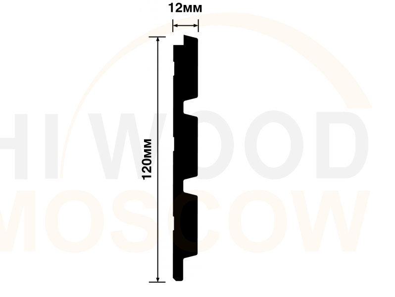 Декоративная панель HIWOOD LV124 BR395K