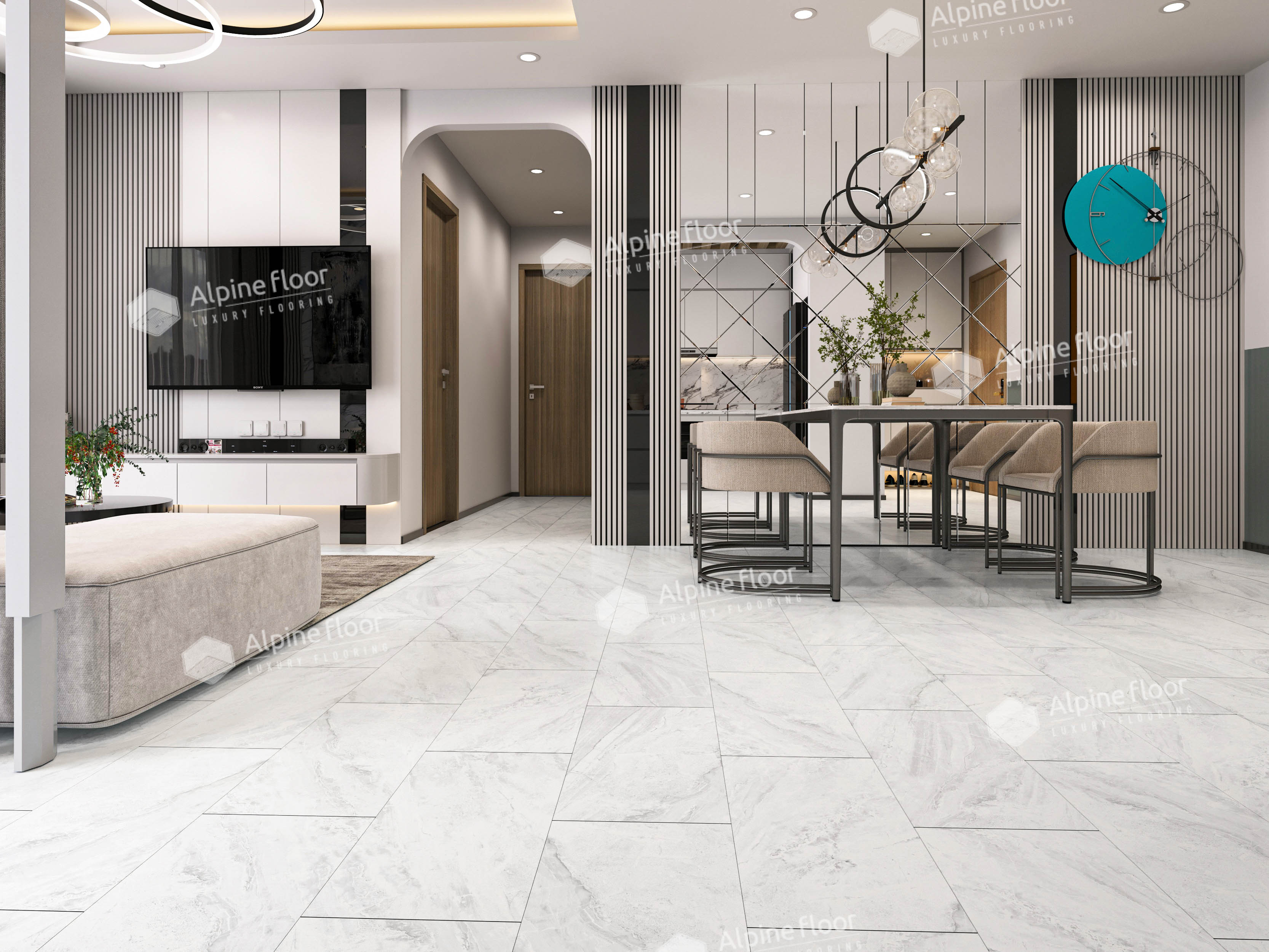 Кварцвинил Alpine Floor Stone Mineral Core Еco 4-17 Вердон