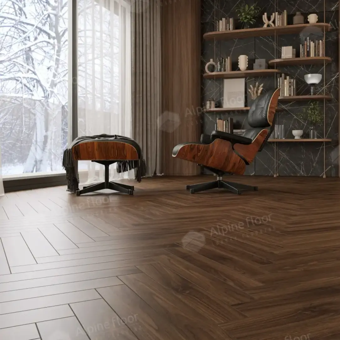 Ламинат AlpineFloor Herringbone 12 LF105-12 Орех Трентино