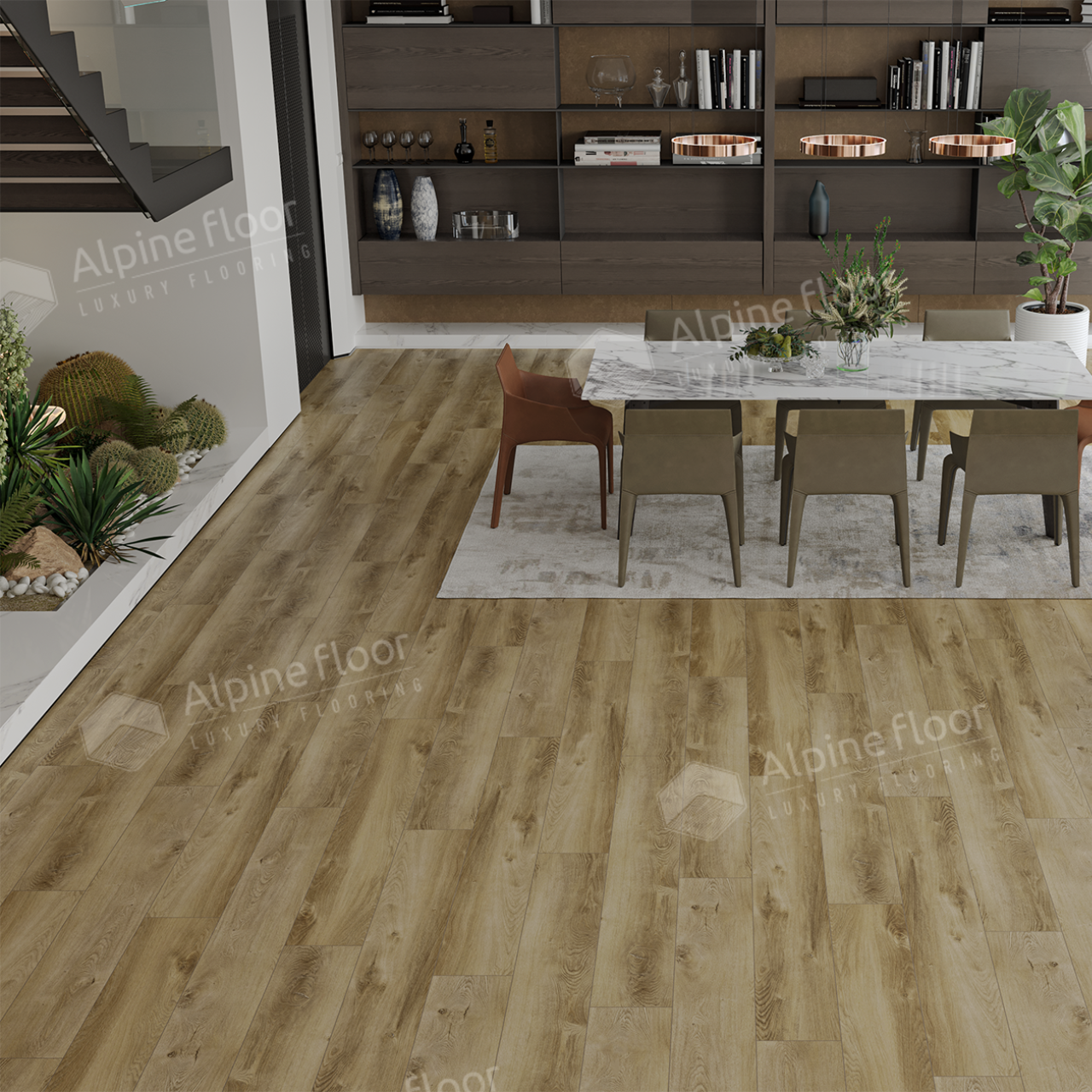 Кварцвинил Alpine Floor Премиум 12 (Premium12) ECO 24-5 Дуб Серена