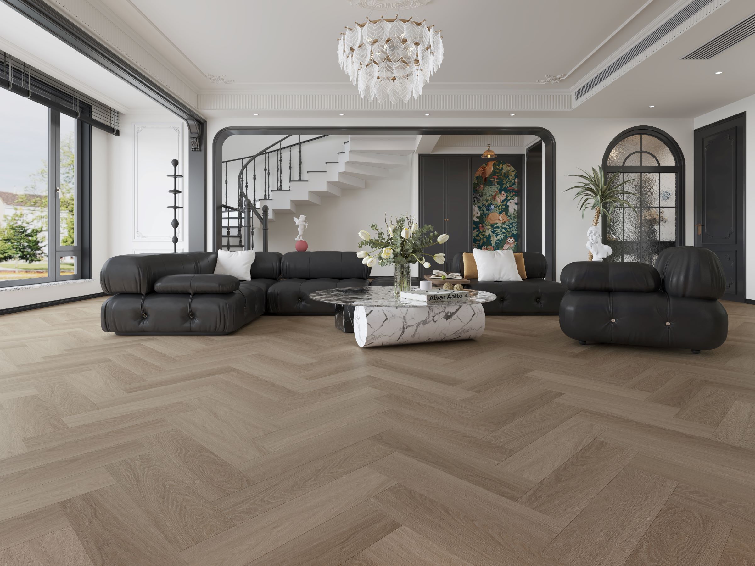 Кварцвинил AceFloor Ace Home Collection E-1064L  Дуб Европейский/ёлка