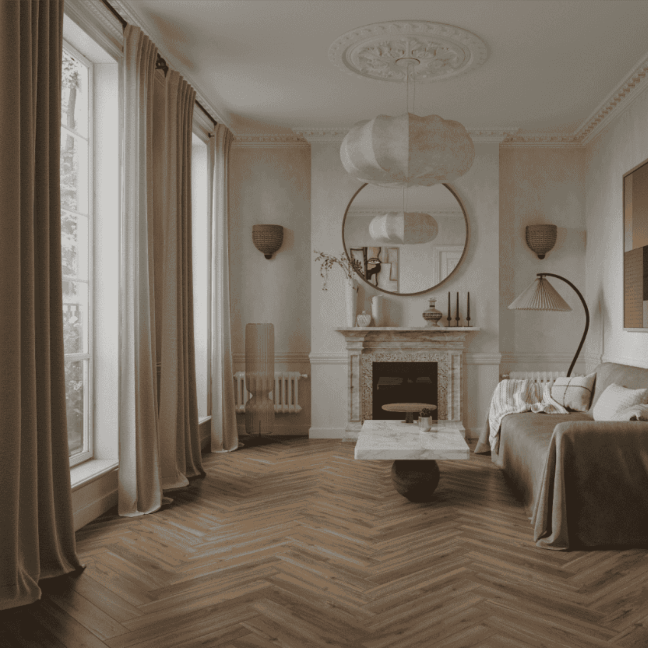 Ламинат Norland Herringbone Elegant LF303-37 Дуб Велла