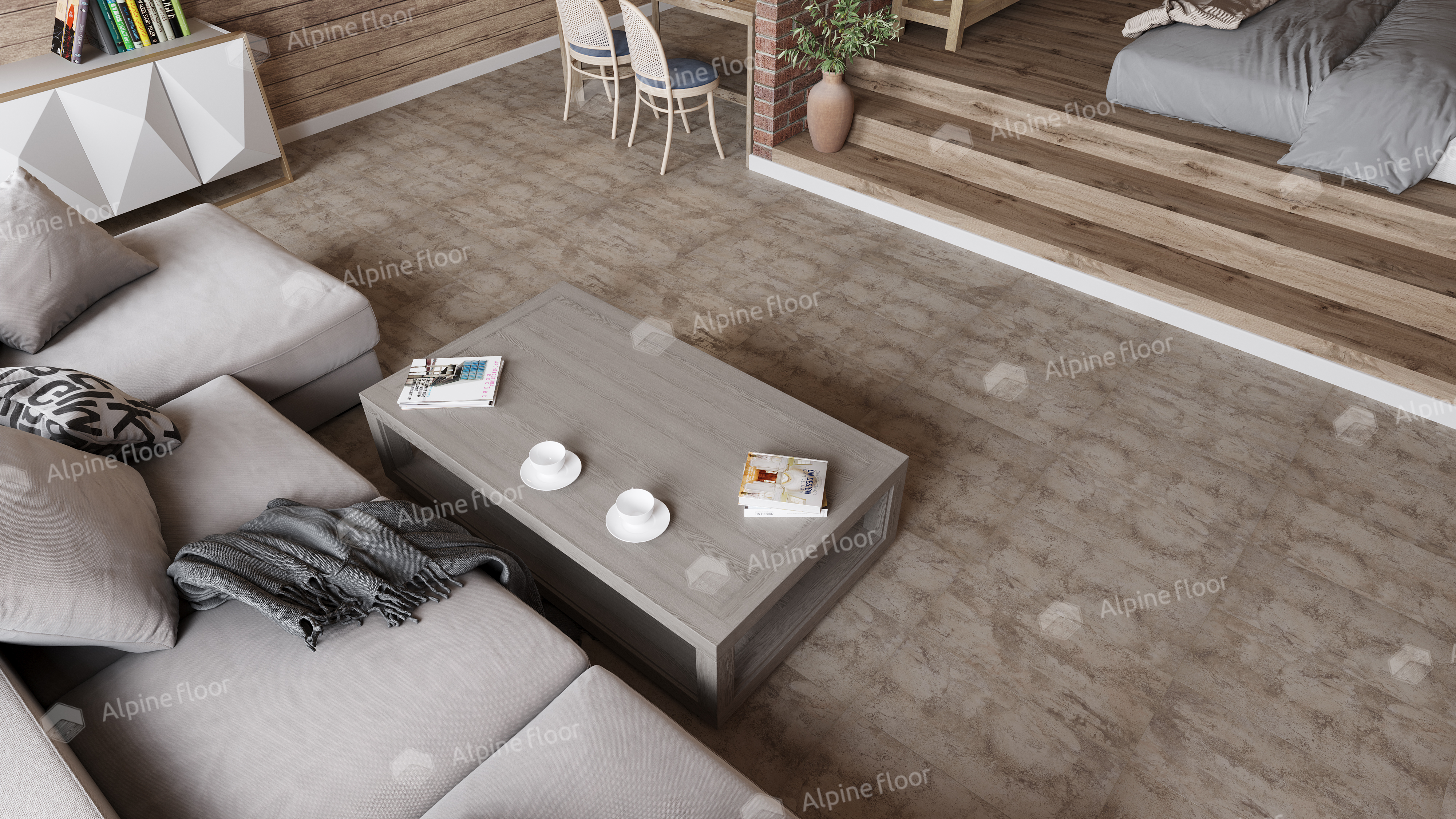 Кварцвинил Alpine Floor Stone Mineral Core Еco 4-1 Ричмонд