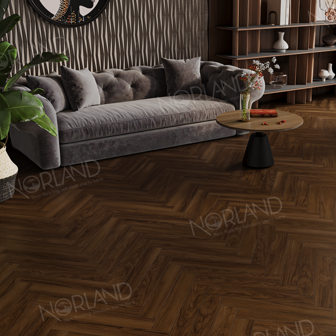 Ламинат Norland Herringbone Elegant Strong LF304-22 Дуб Треско