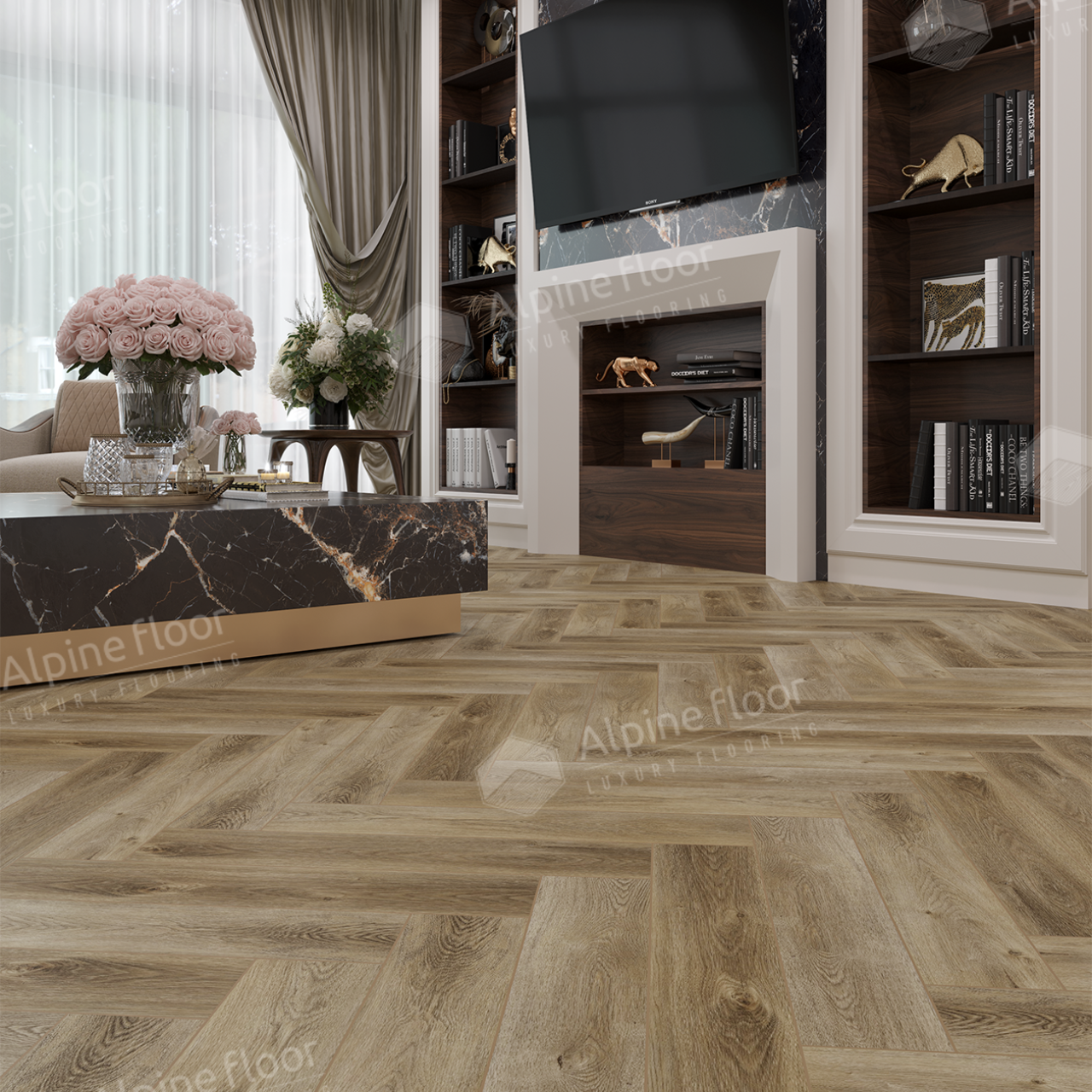 Кварцвинил Alpine Floor Parquet Light Еco 13-35 Дуб Целата