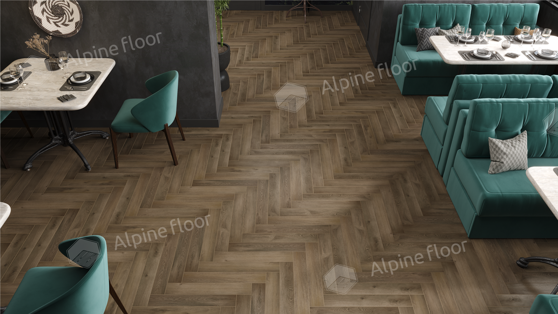 Ламинат AlpineFloor Herringbone 12 Pro LF106-11 Анжу