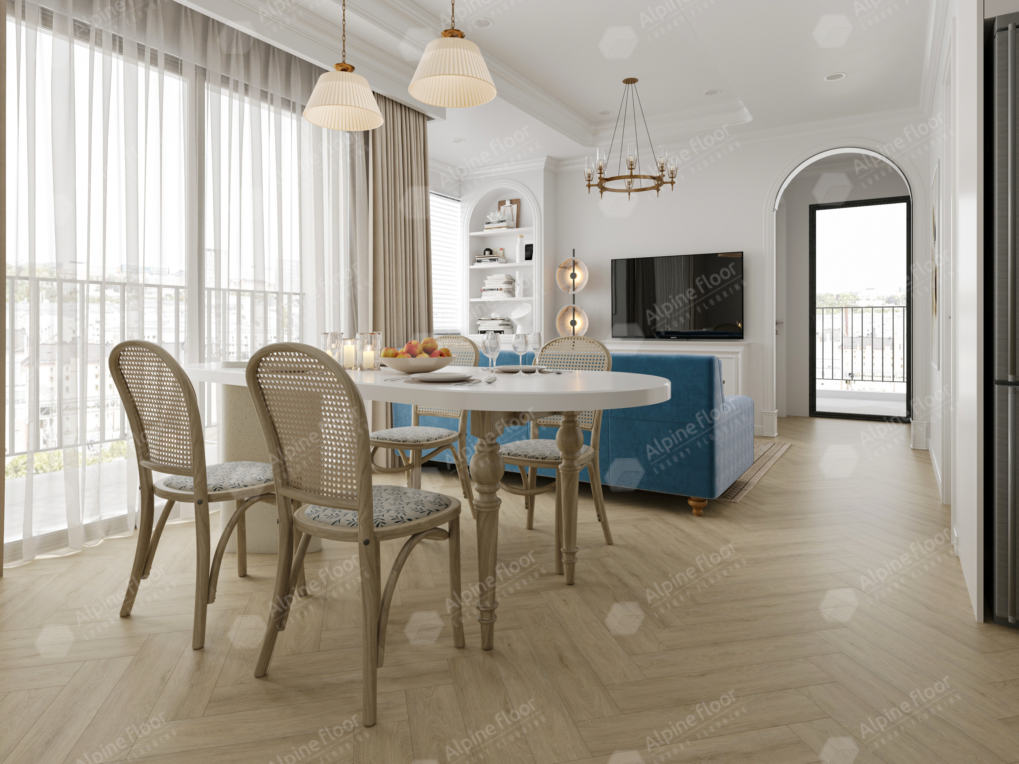Кварцвинил Alpine Floor Parquet Light Eco 13-25 Дуб Денеб