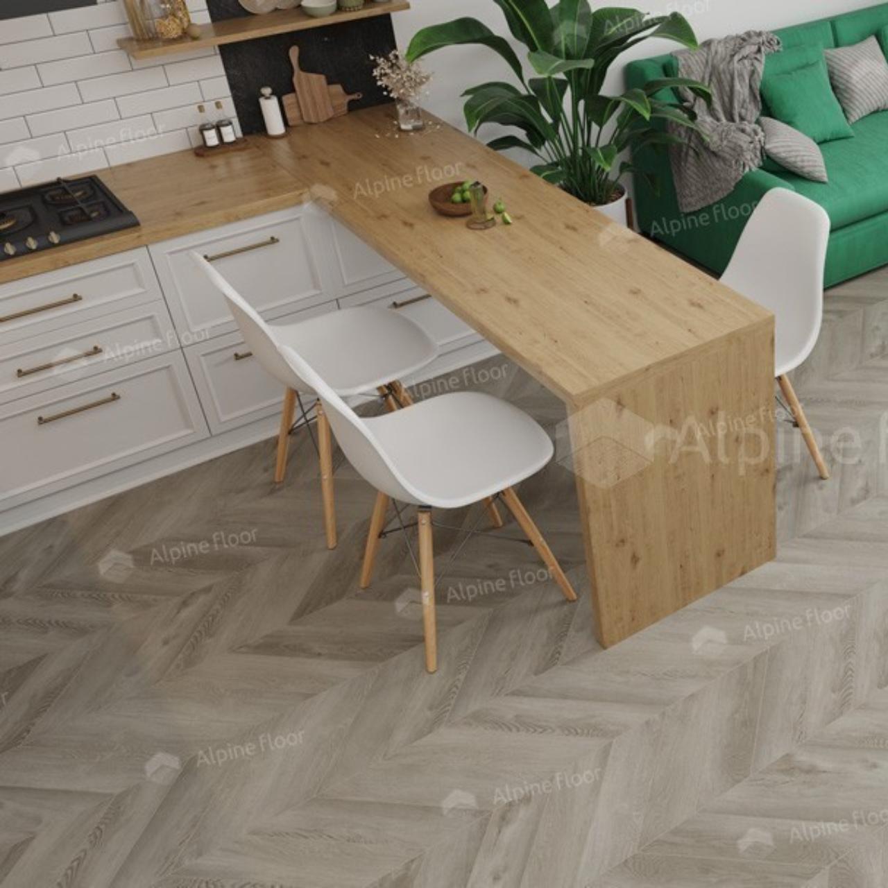 Кварцвинил Alpine Floor Chevron Alpine Lvt Eco 20-1 Дуб Фантазия