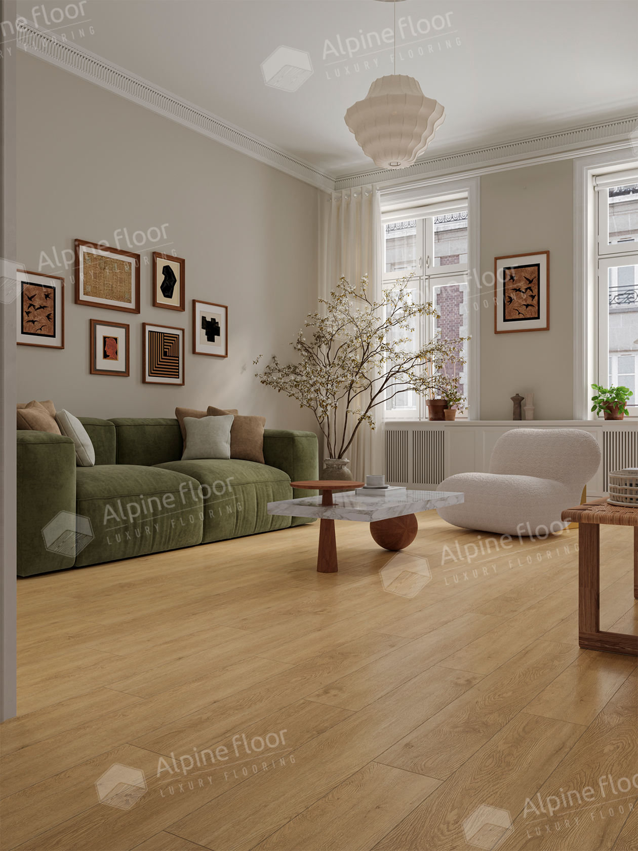 Кварцвинил Alpine Floor Grand Sequoia 5 мм Еco 11-608 Миндаль