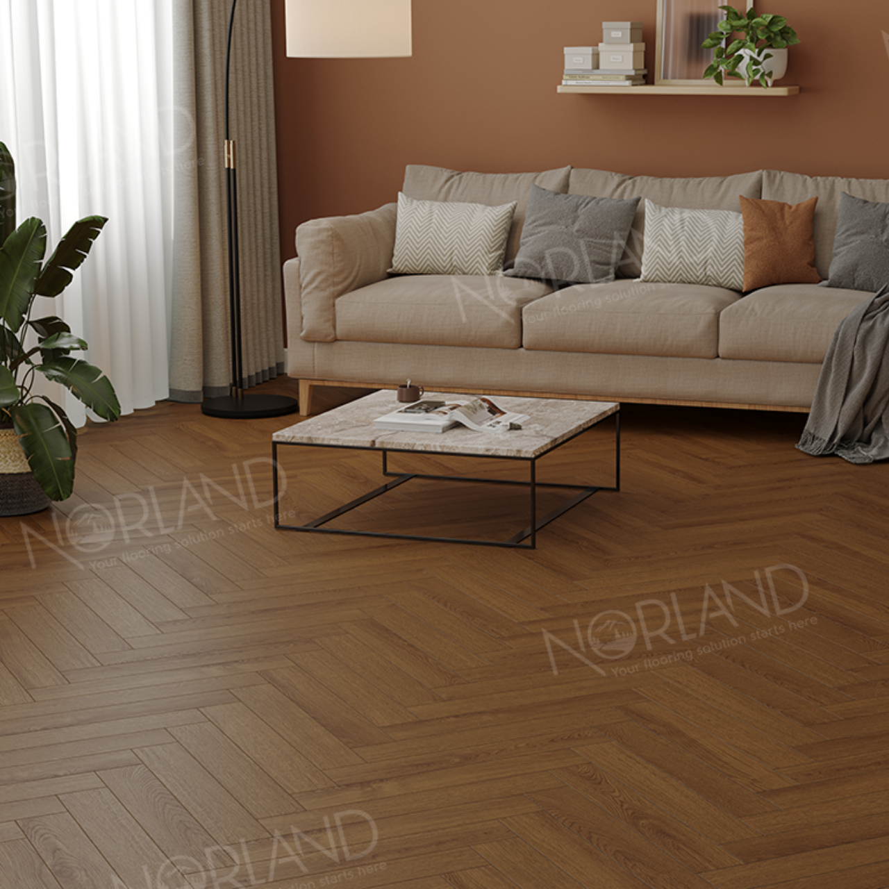 Ламинат Norland Herringbone Elegant LF303-20 Дуб Этна