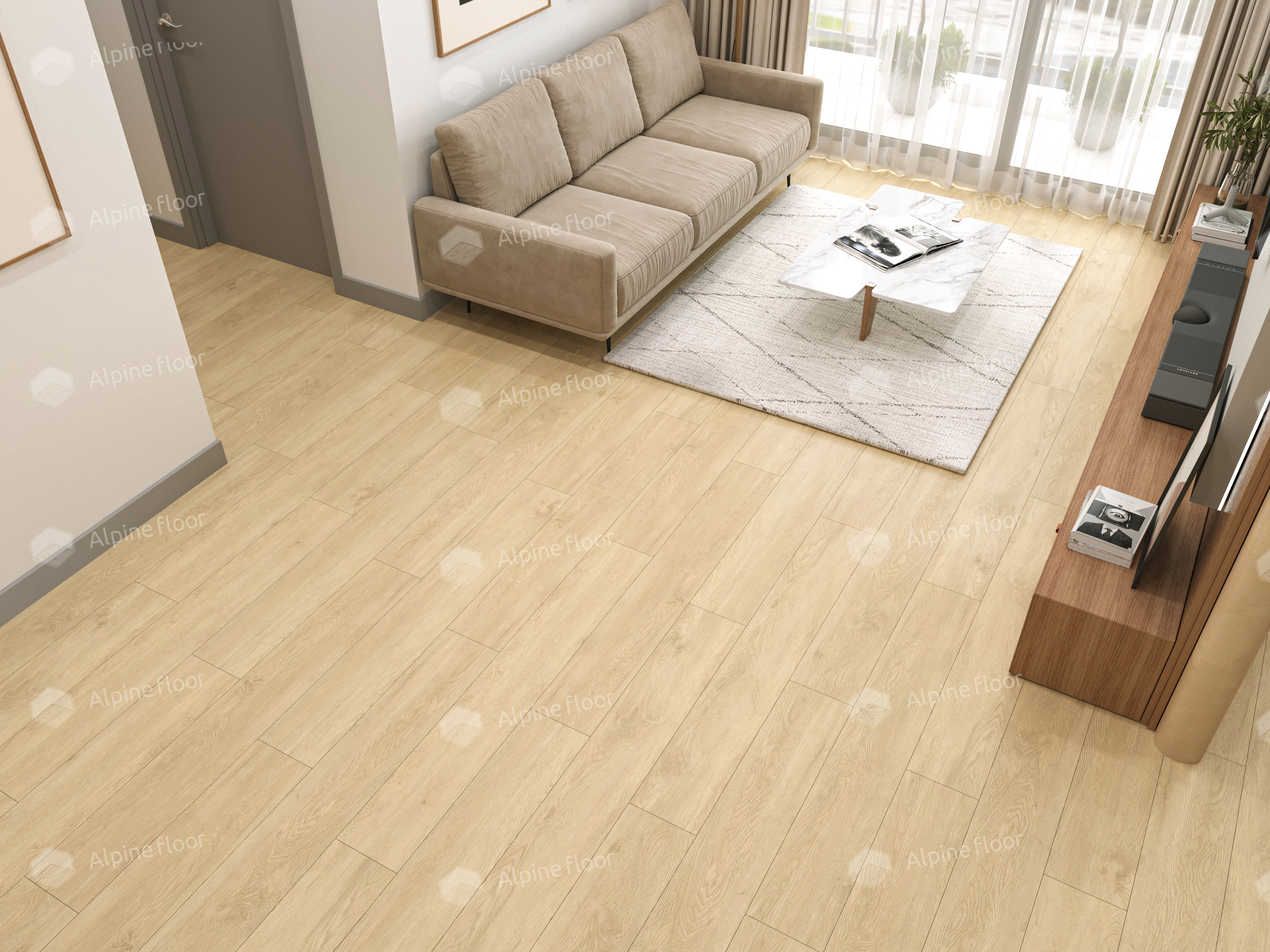 Кварцвинил Alpine Floor Easy Line Еco 3-31 Камфора 