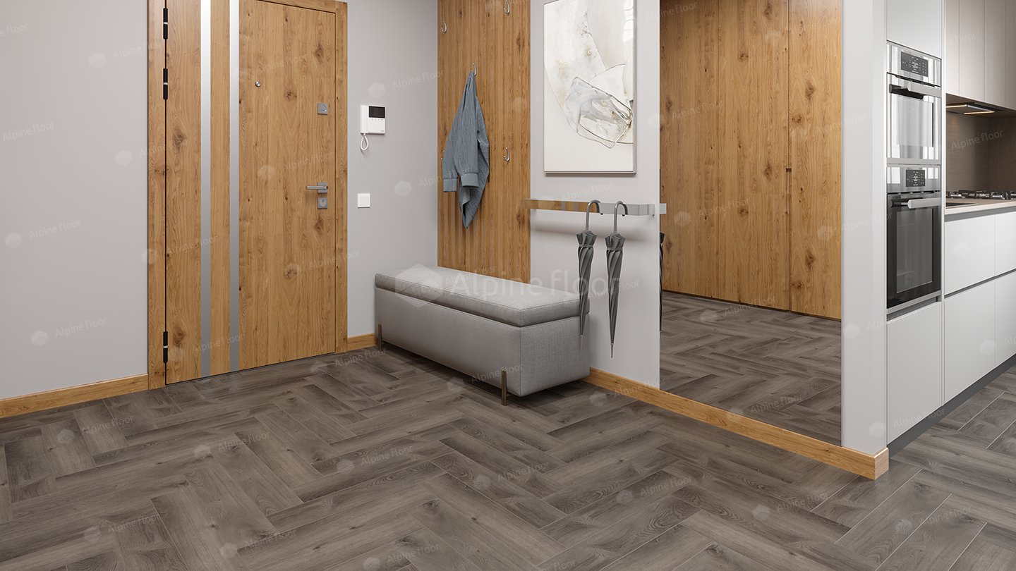 Кварцвинил Alpine Floor Parquet Lvt Eco 16-13 Дуб Мерга