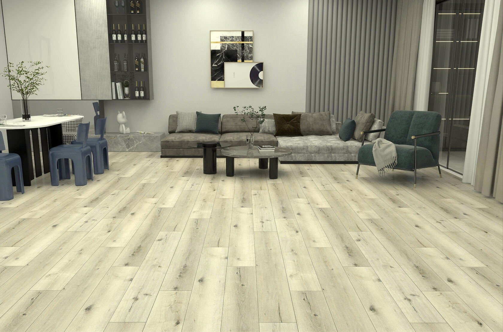 Кварцвинил Floorwood SPC Quantum 1902 Дуб Хопвуд