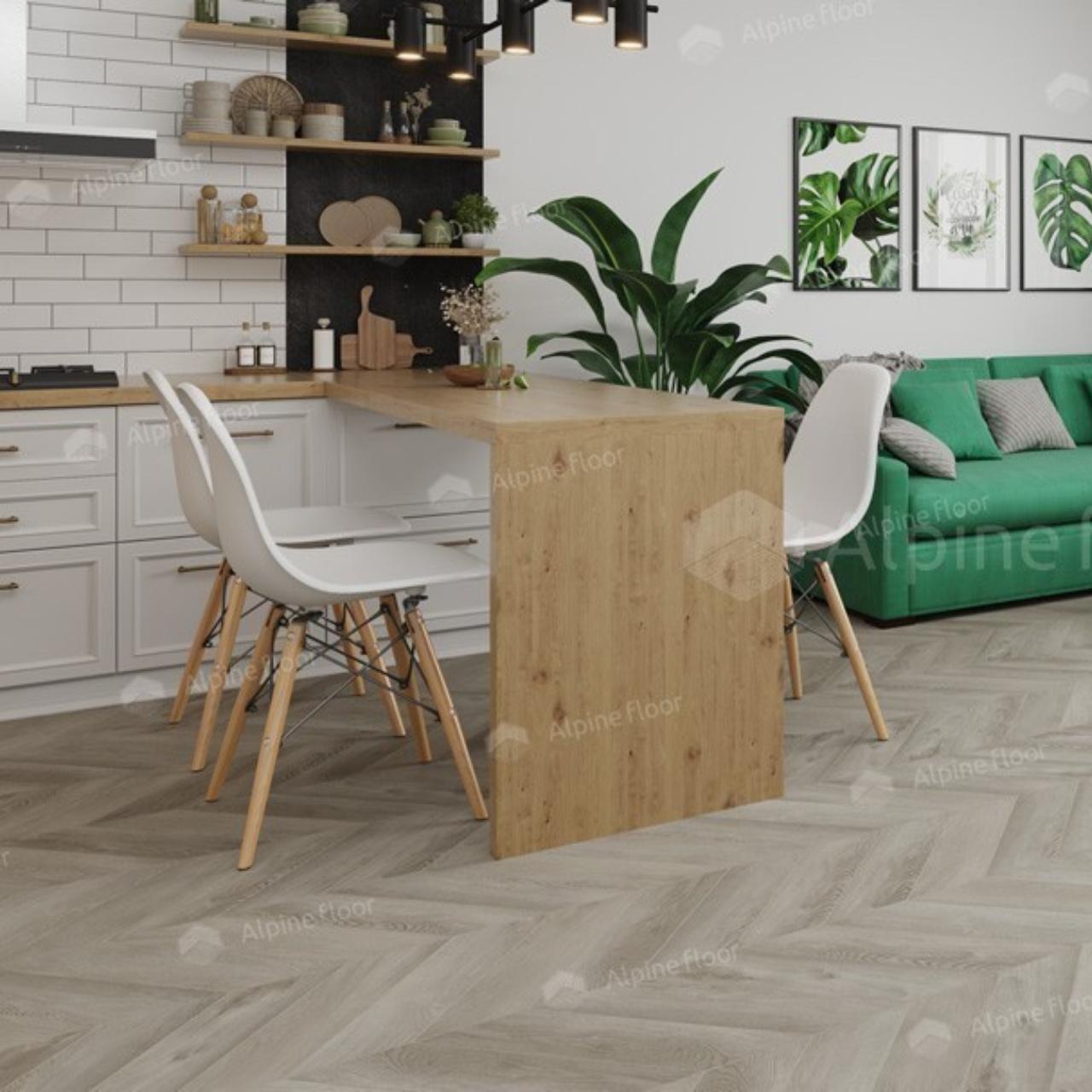 Кварцвинил Alpine Floor Chevron Alpine Lvt Eco 20-1 Дуб Фантазия