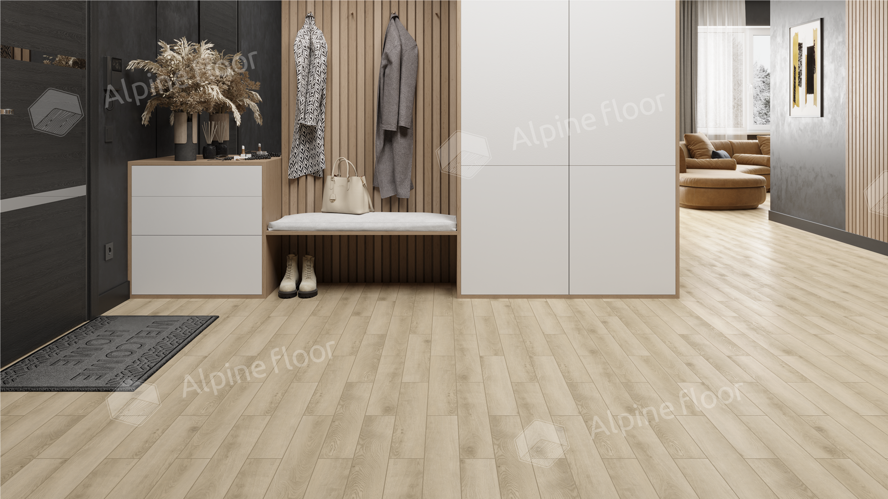 Ламинат AlpineFloor Herringbone 8 Pro LF102-8 Дуб Орлеан