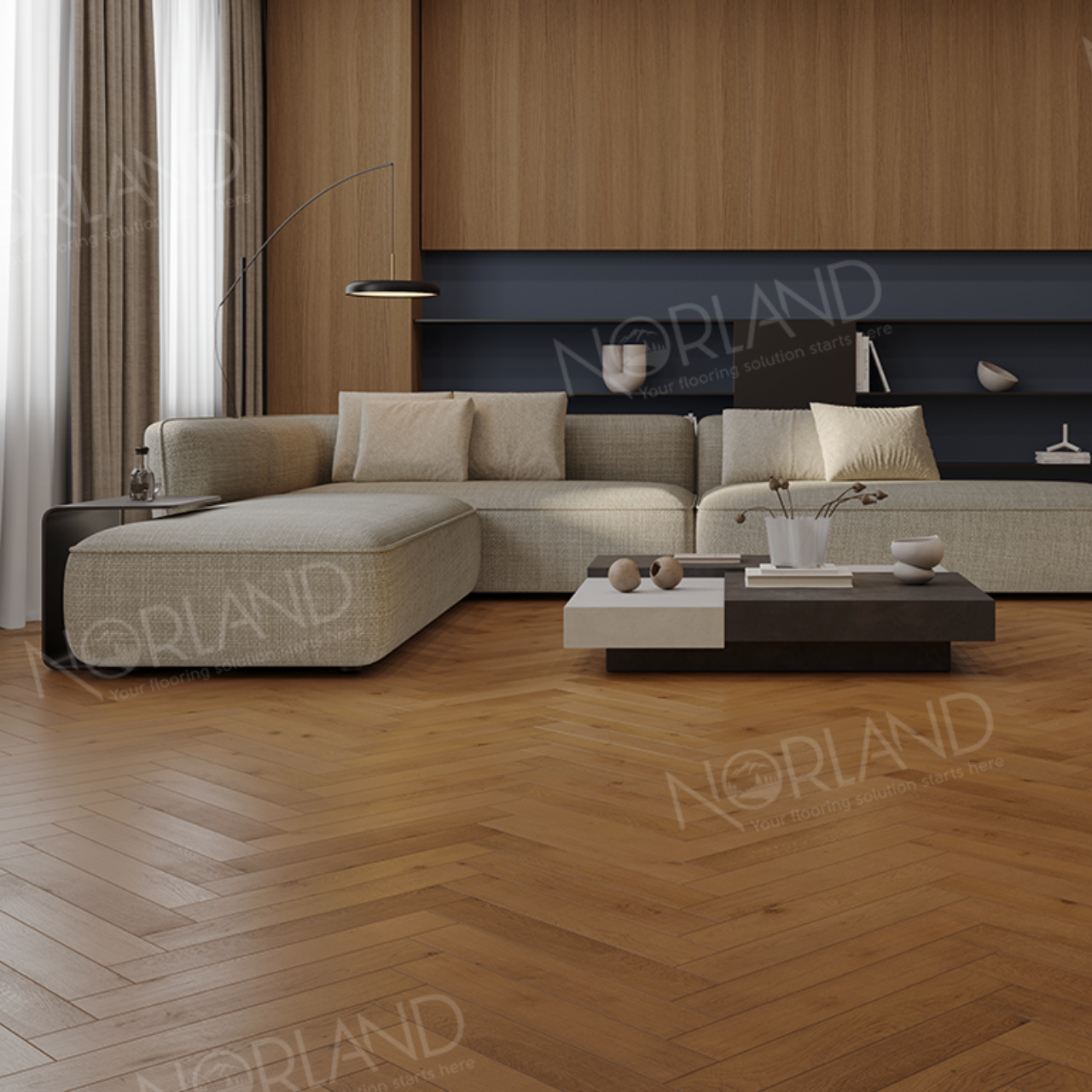 Ламинат Norland Herringbone Elegant LF303-13 Дуб Помона
