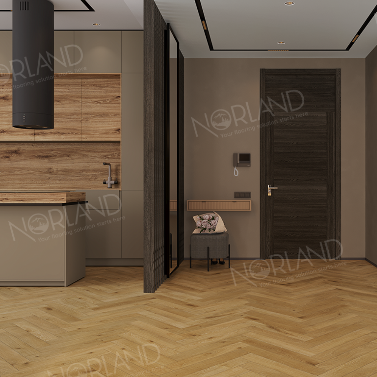 Ламинат Norland Herringbone Elegant Strong LF304-09 Дуб Хайнан