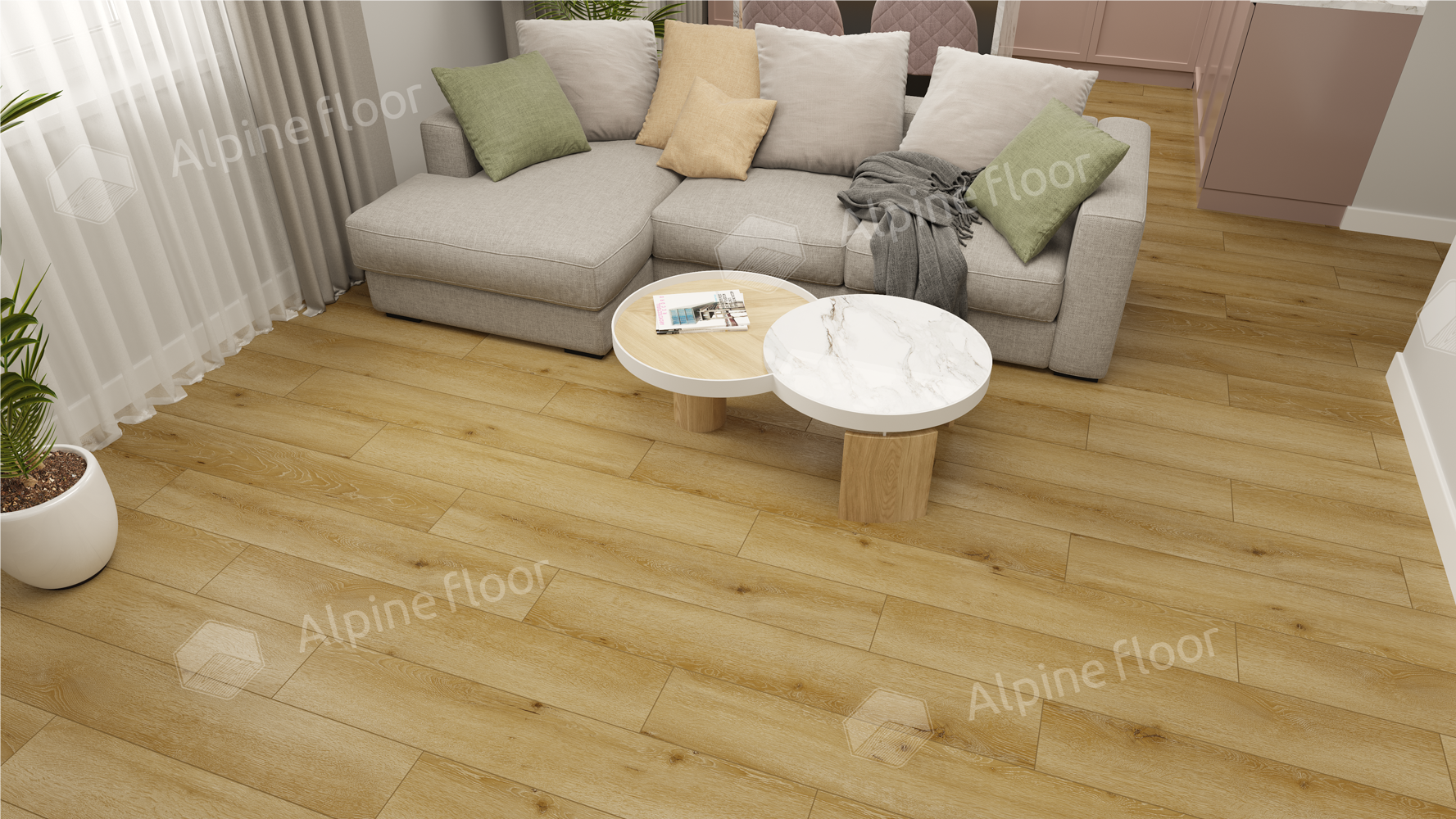 Ламинат AlpineFloor Aura LF100-06 Дуб Ливорно