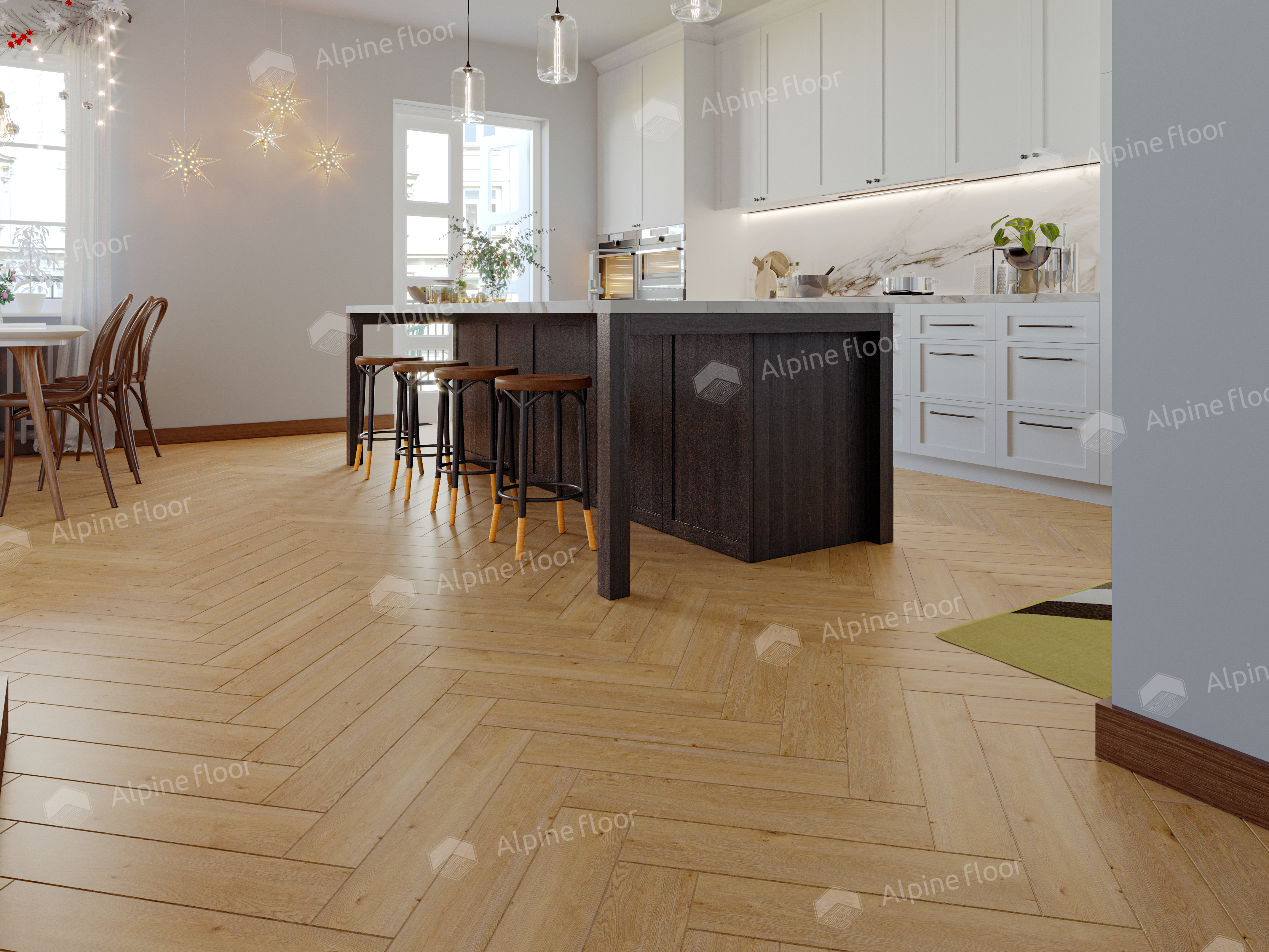 Кварцвинил Alpine Floor Parquet Light Eco 13-27 Дуб Хатиса