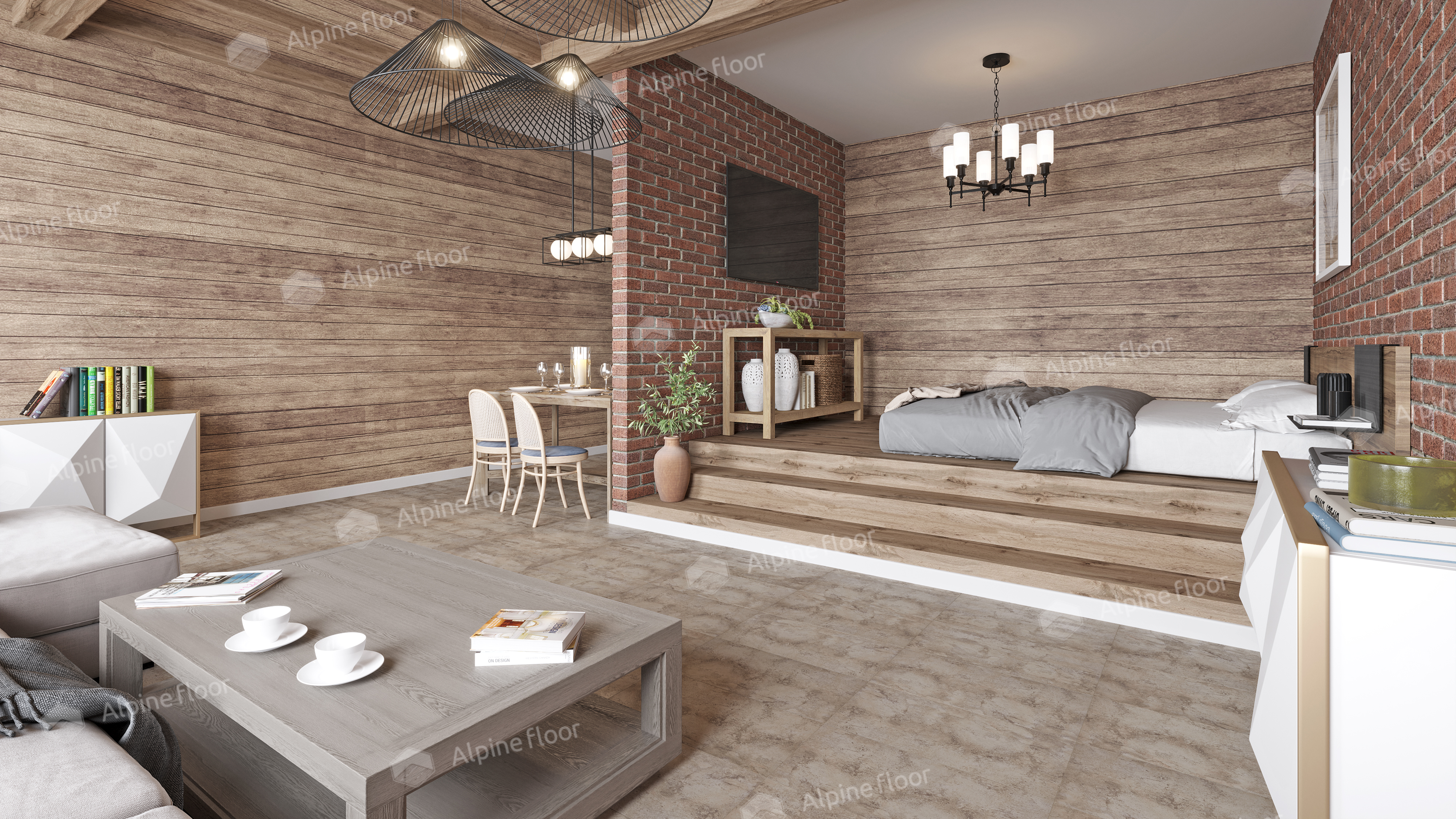 Кварцвинил Alpine Floor Stone Mineral Core Еco 4-1 Ричмонд