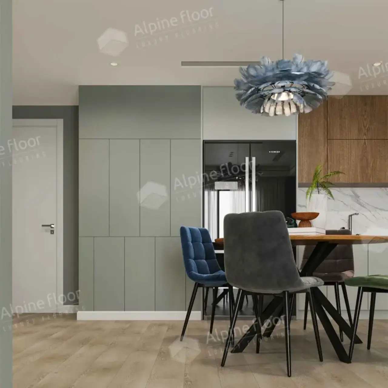 Кварцвинил Alpine Floor Grand Sequoia Lvt Еco 11-1802 Шварцевальд