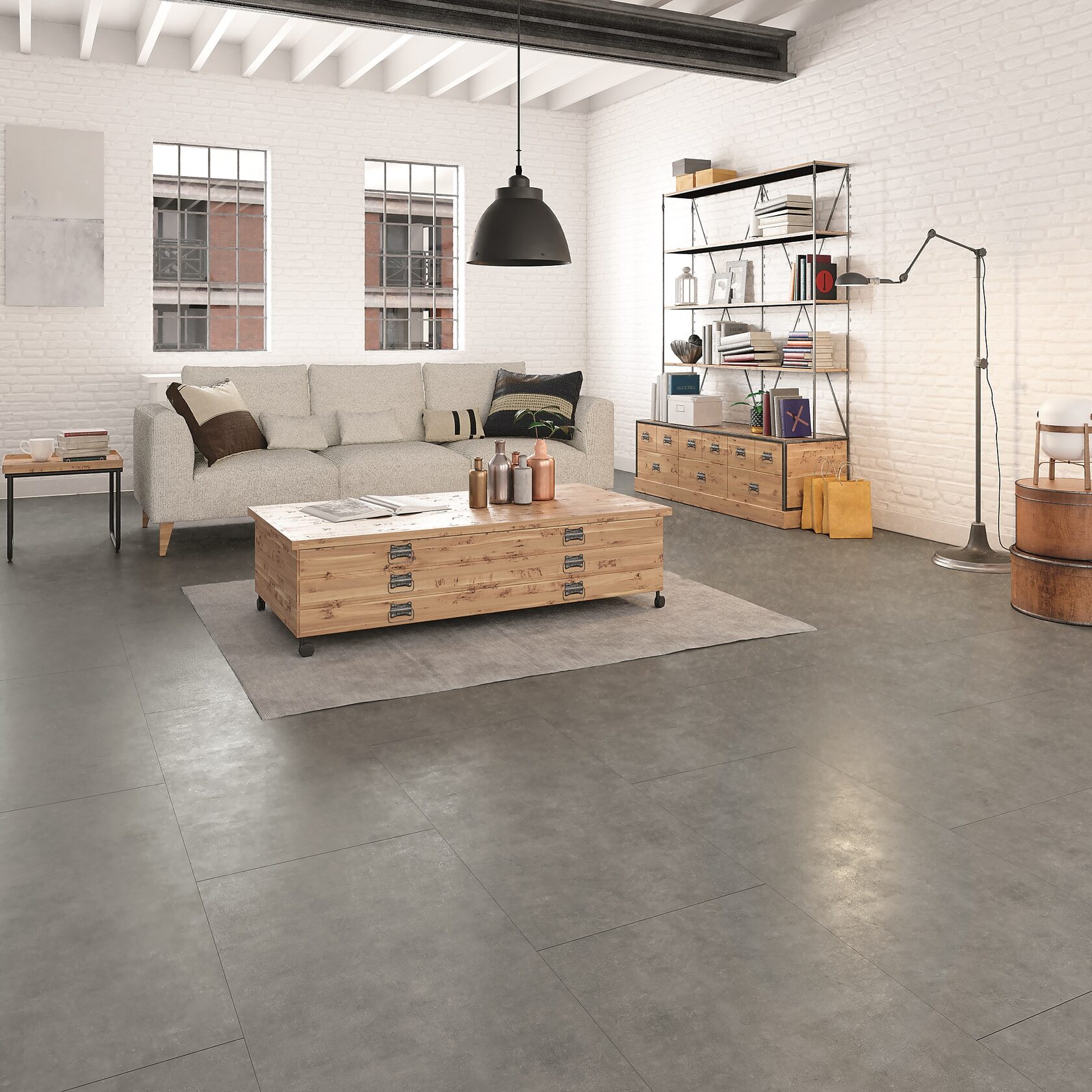 Ламинат Faus Industry Tiles S177222 Concrete
