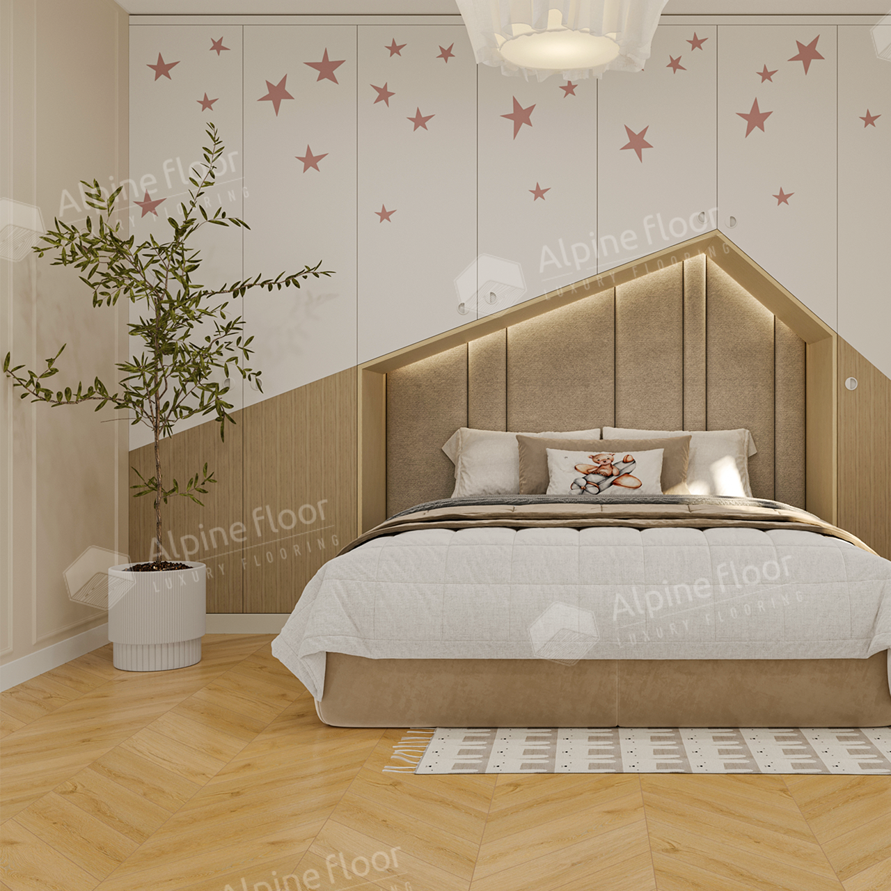Кварцвинил Alpine Floor Chevron Alpine Eco 18-20 Caldo