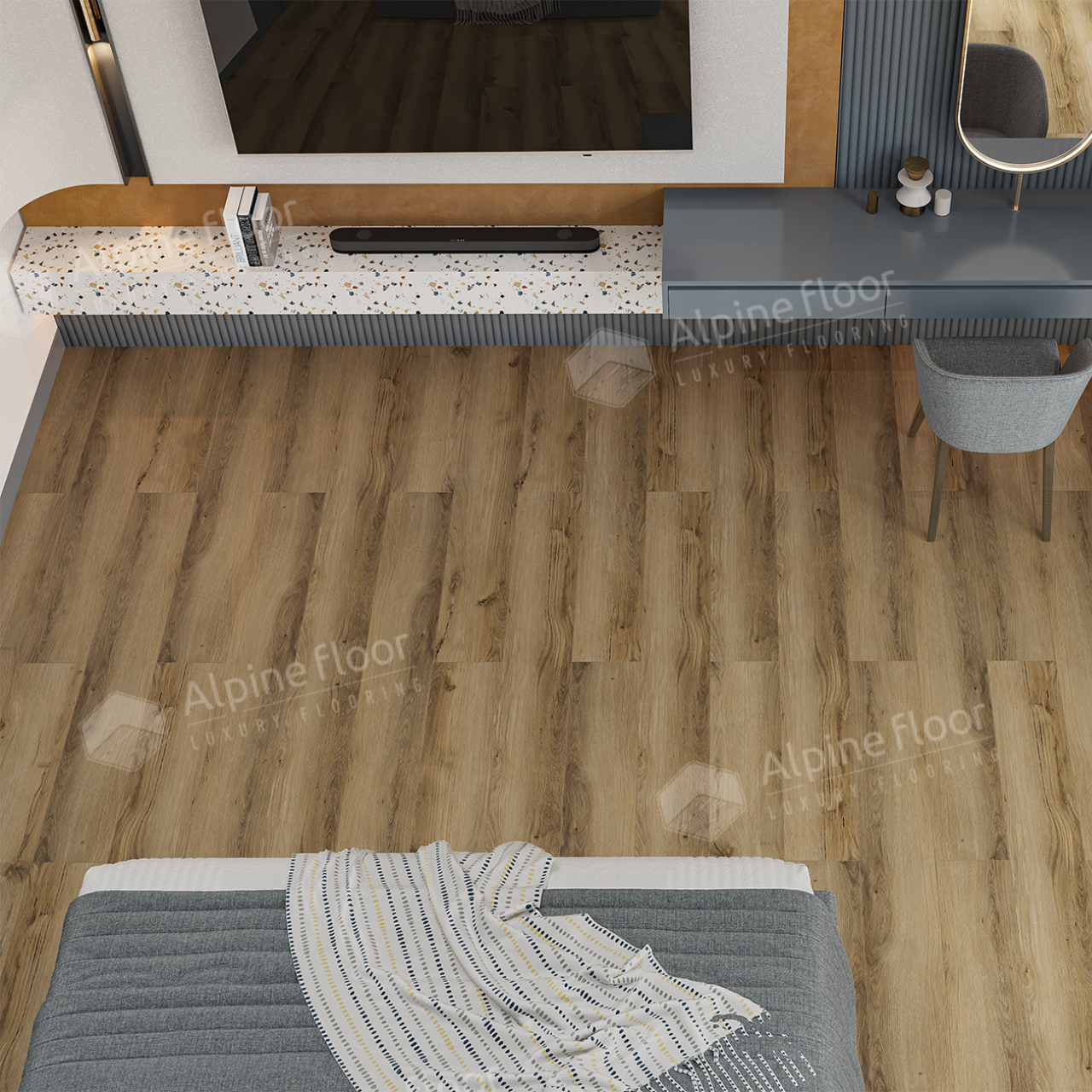 Кварцвинил Alpine Floor Премиум 12 (Premium12) ECO 24-8 Дуб Эскейп