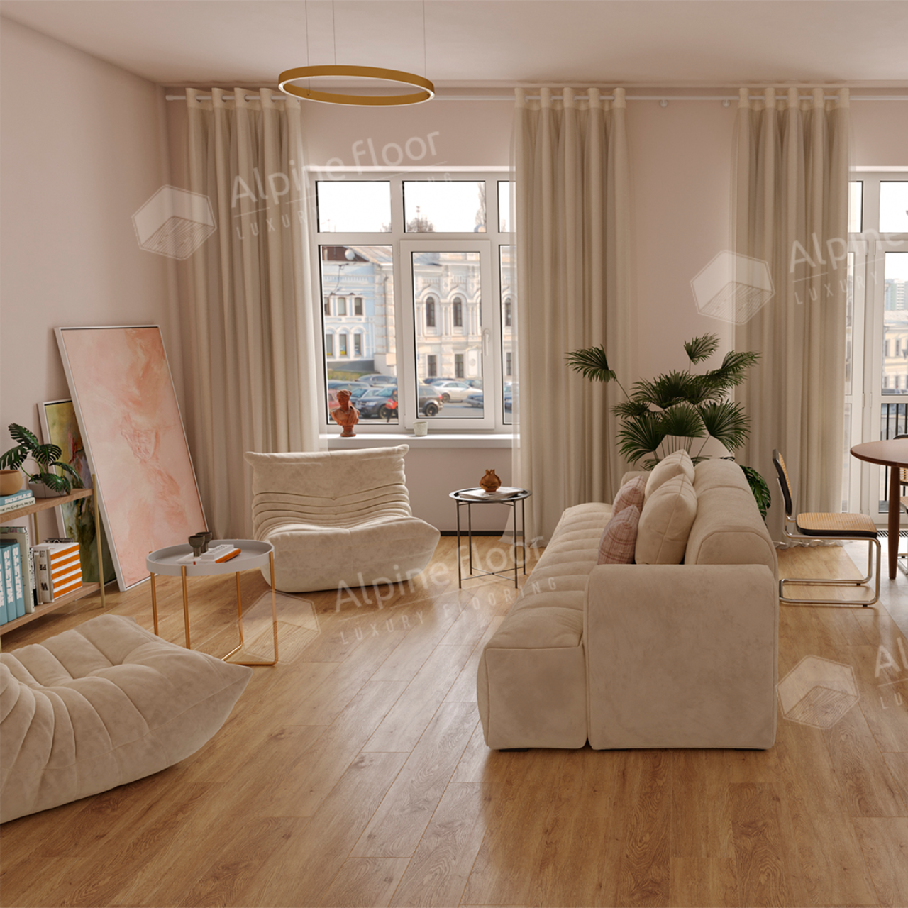 Кварцвинил Alpine Floor Grand Sequoia 5 мм Еco 11-1008 Макадамия