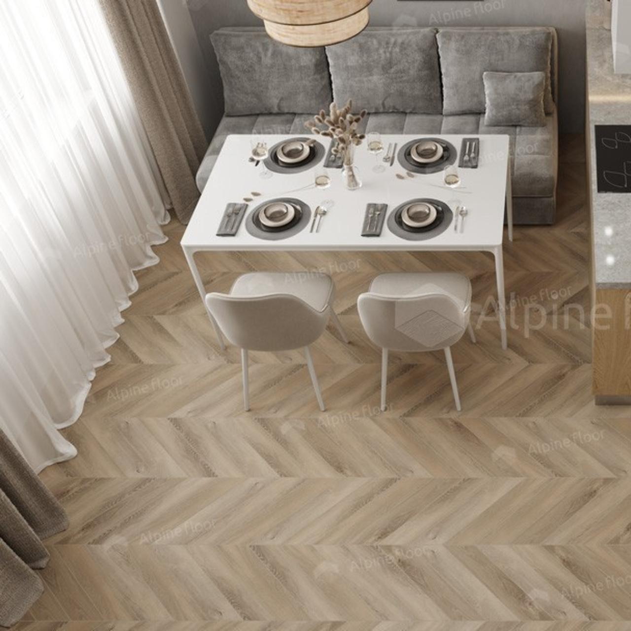 Кварцвинил Alpine Floor Chevron Alpine Lvt Eco 20-6 Дуб Синистра