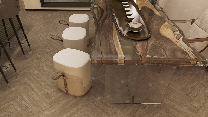 Ламинат AlpineFloor Herringbone 10 LF107-09 Дуб Каламбрия