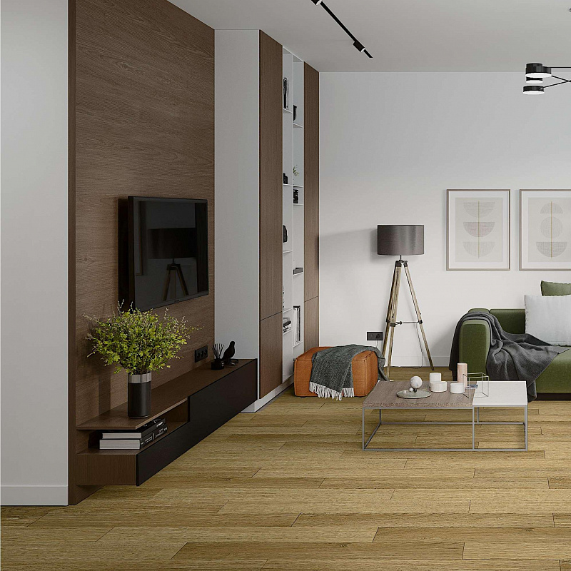 Кварцвинил Damy Floor Family 190902EL-07F Дуб Золотой