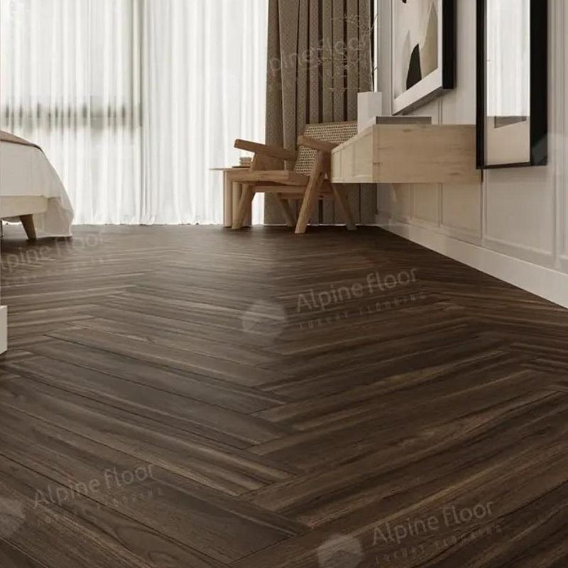 Ламинат AlpineFloor Елка 10 (Herringbone 10) LF107-13 Орех Сицилия