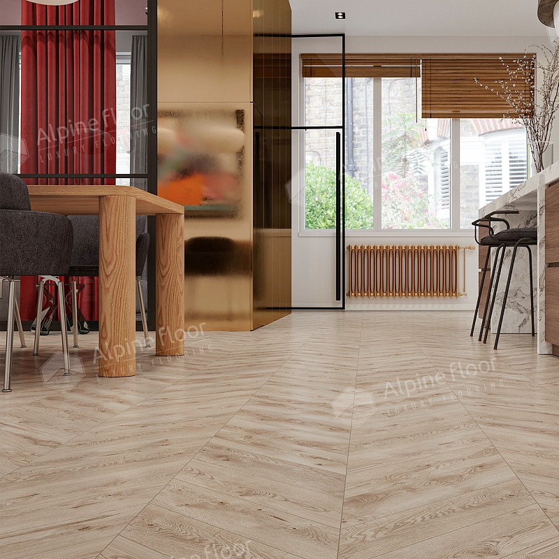 Кварцвинил Alpine Floor Chevron Alpine Eco 18-21 Гикори