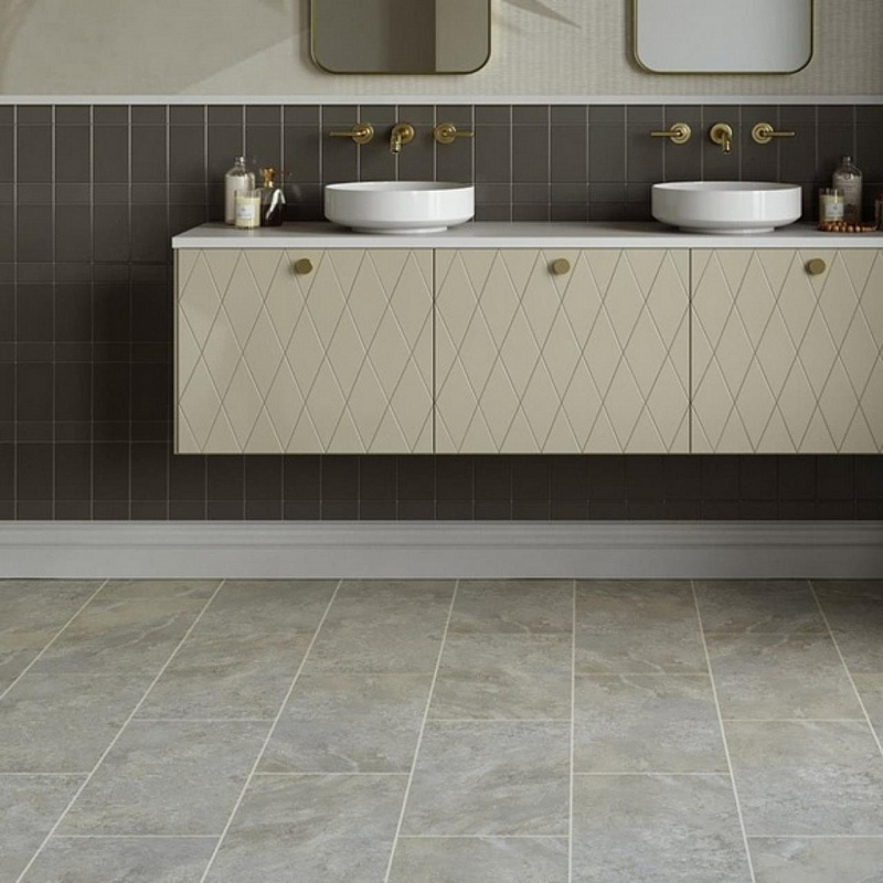 Кварцвинил Invictus Primus Dryback Tile York Stone - Powder