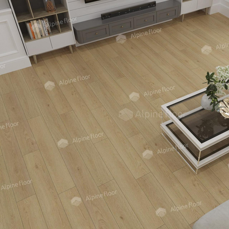 Кварцвинил Alpine Floor Easy Line Еco 3-37 Дуб Марципановый