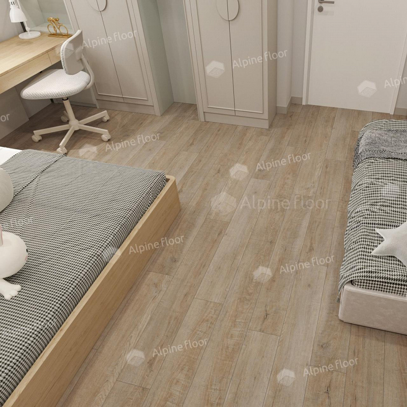 Кварцвинил Alpine Floor Easy Line Еco 3-39 Дуб Амбер