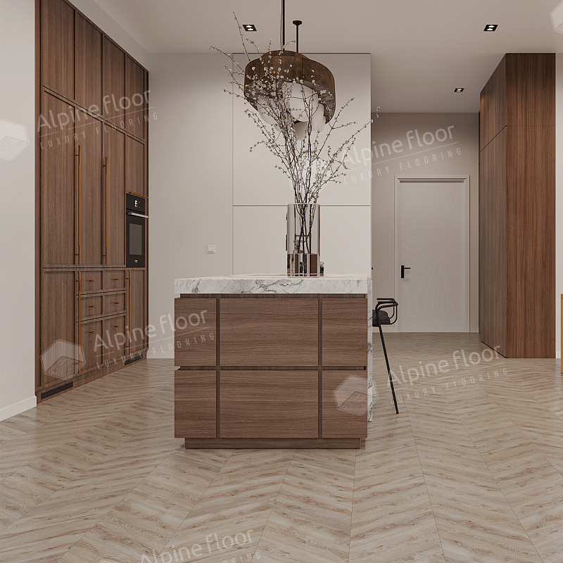 Кварцвинил Alpine Floor Chevron Alpine Eco 18-21 Гикори