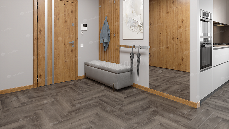 Кварцвинил Alpine Floor Parquet Lvt Eco 16-13 Дуб Мерга