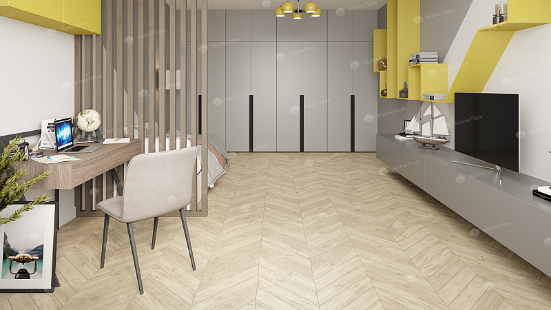 Кварцвинил Alpine Floor Chevron Alpine Eco 18-7 Сонома