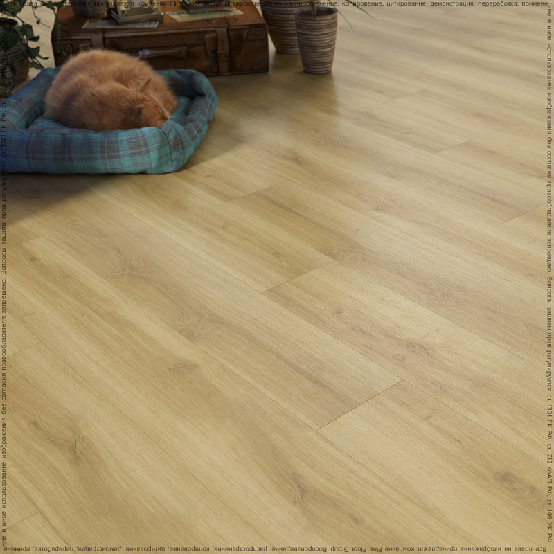 Кварцвинил Fine Floor Wood FF-1421 Дуб Базель